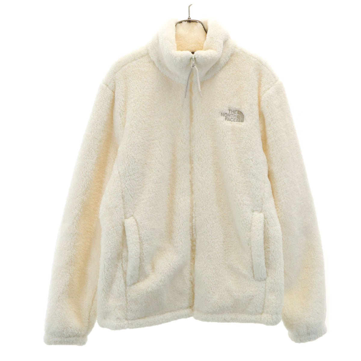 美品 THE NORTH FACE ザノースフェイス フリースジャケット M クリーム系 アウトドア NJ4FP57K メンズ