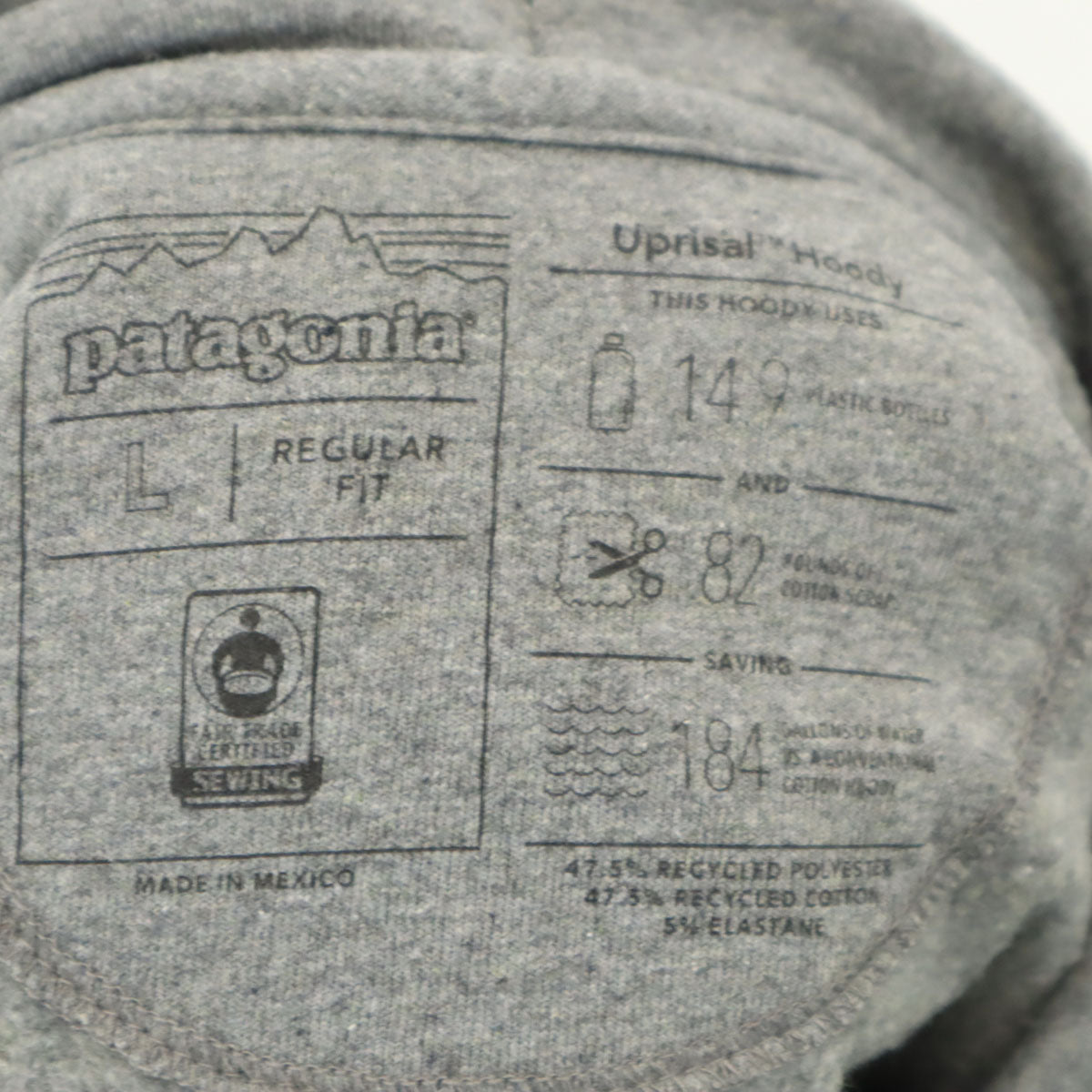 patagonia パタゴニア 長袖 スウェットパーカー L グレー 39539SP21 アウトドア メンズ