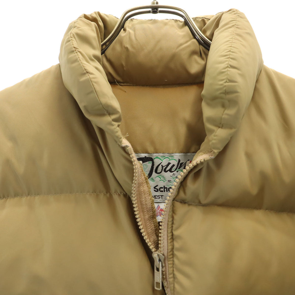 schott ショット 80s 90s USA製 オールド ダウンジャケット M ベージュ メンズ