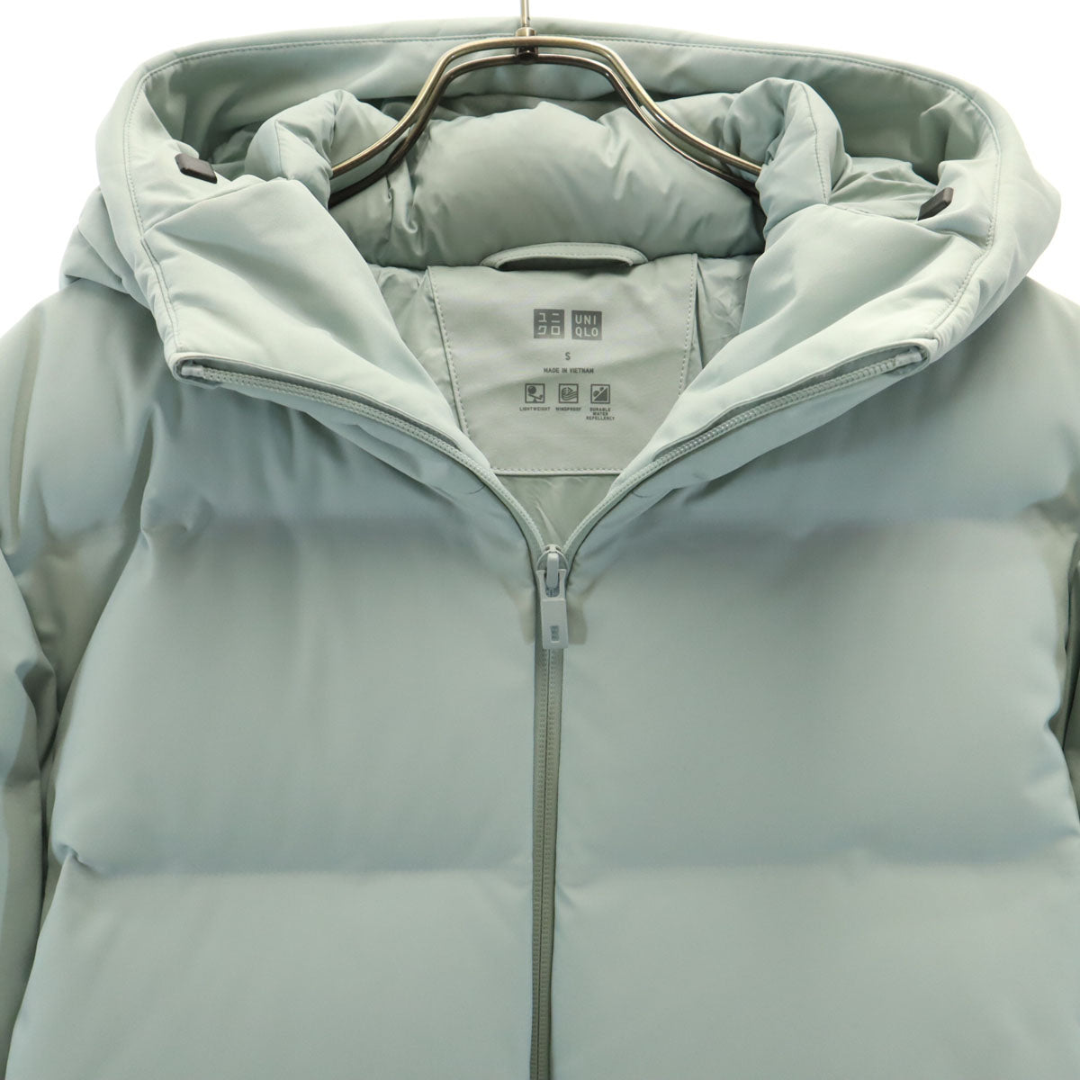 UNIQLO ユニクロ シームレス ダウンジャケット S グレー メンズ