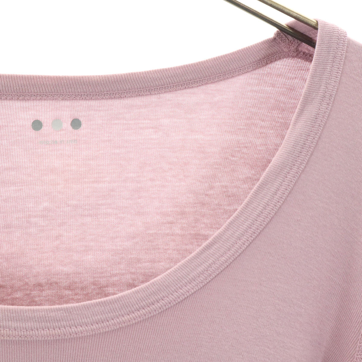 three dots スリードッツ USA製 長袖 カットソー M パープル系 レディース