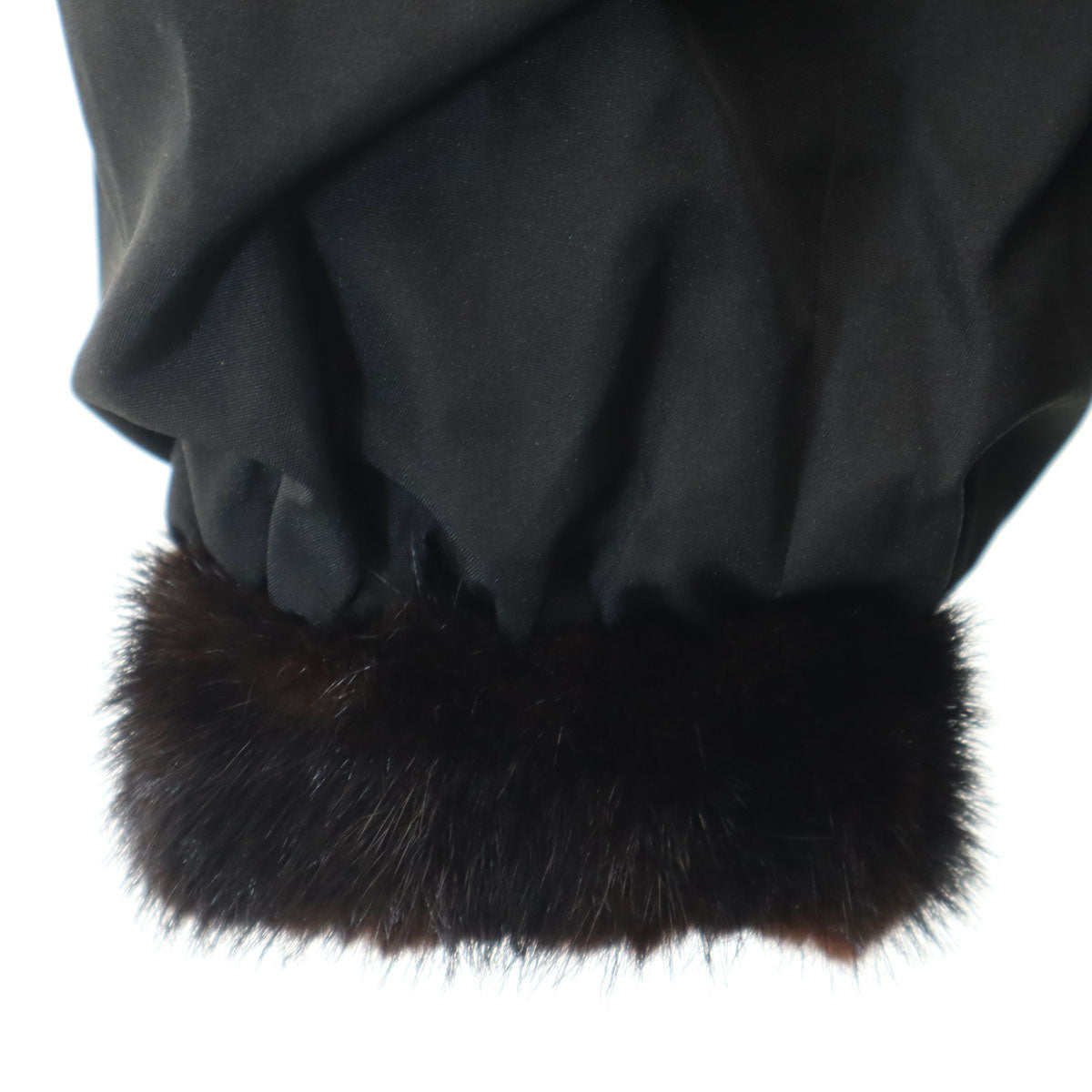 リバーシブル 毛皮コート ダークブラウン レディース