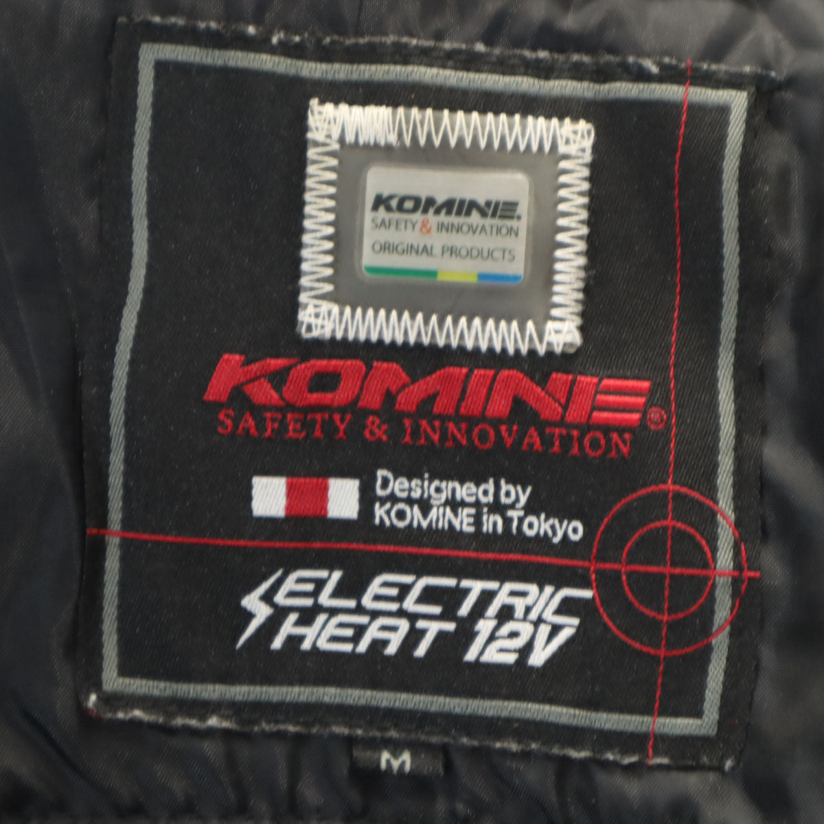 KOMINE コミネ オートバイ 12Vエレクトリックウォームシステムインナー ジャケット M ブラック 中綿 電熱ライニング メンズ