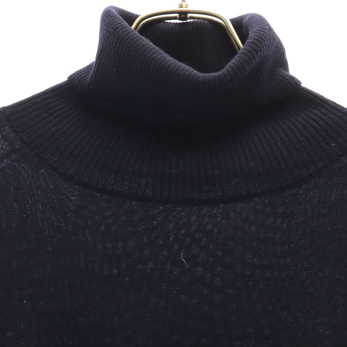 ami アミ ポルトガル製 長袖 タートルネック セーター L ネイビー ニット メンズ