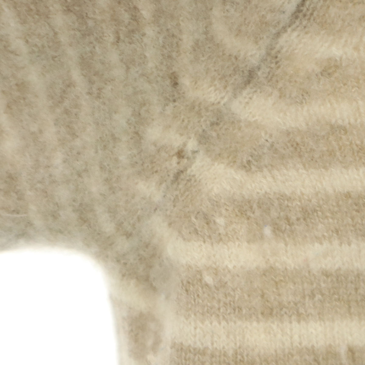 MARTIN MARGIELA マルタンマルジェラ 10 ボーダー柄 長袖 Vネック セーター L ベージュ ニット メンズ