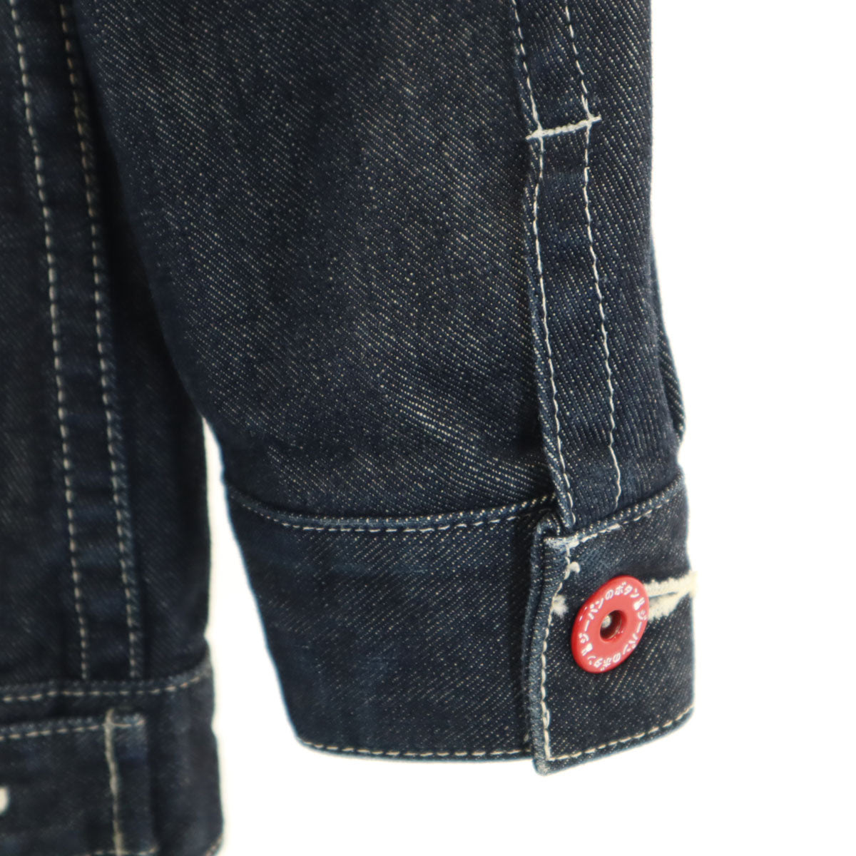 CUNE キューン 日本製 バックプリント うさぎ デニムジャケット S インディゴ ジージャン トラッカー メンズ