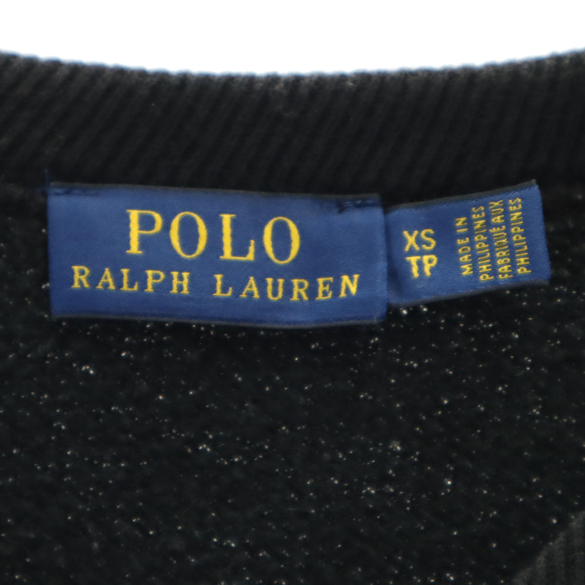 POLO RALPH LAUREN ポロラルフローレン ポロベア 長袖 トレーナー XS ブラック レディース