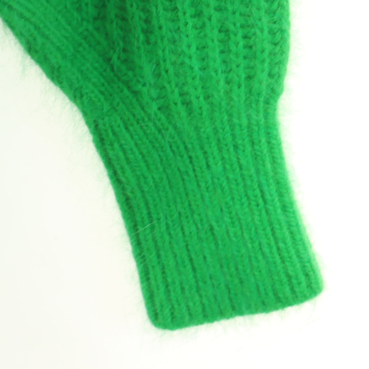 美品 Diagram ダイアグラム ウールブレンド 長袖 ニットカーディガン 36 グリーン レディース