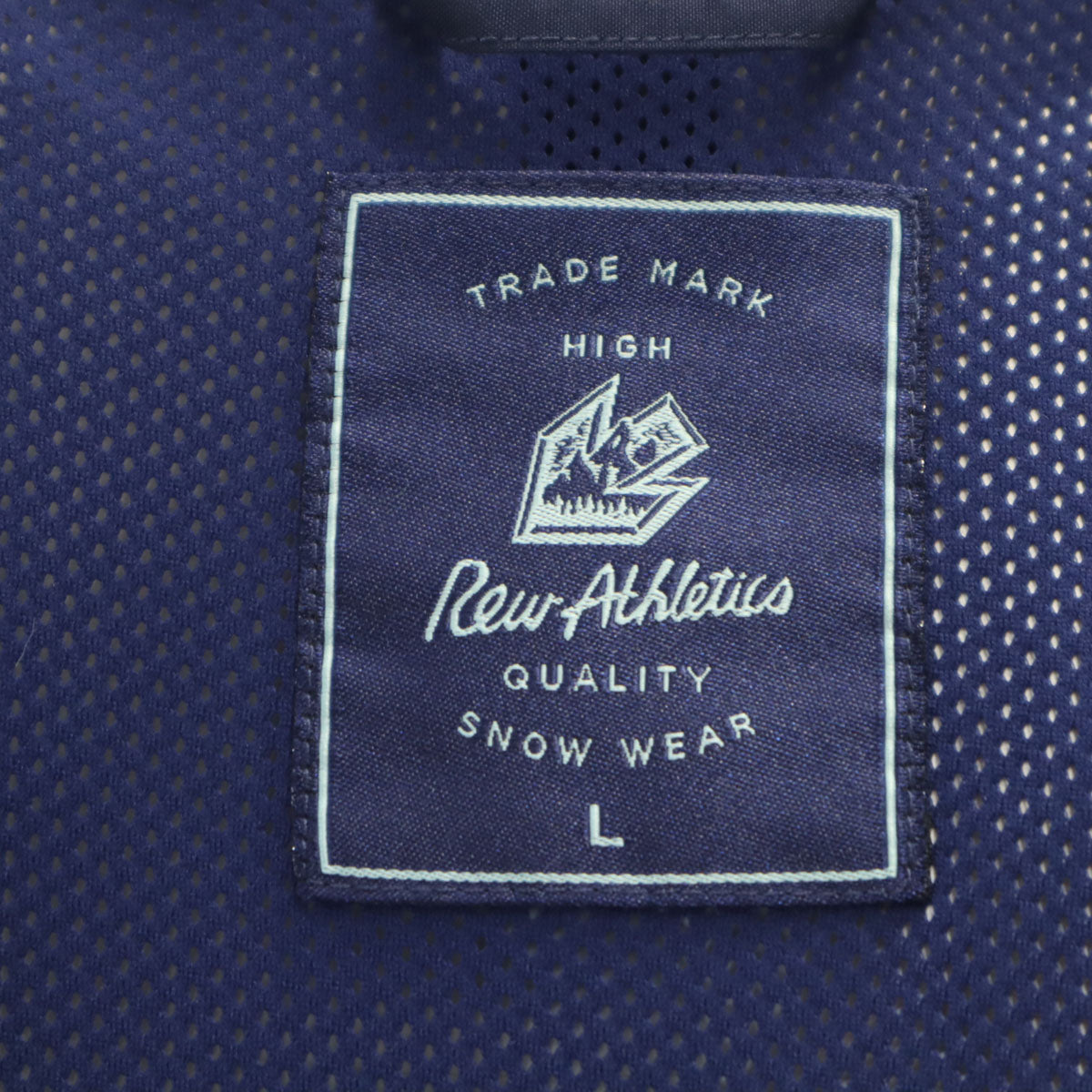 rew athletics ゴアテックス スノーボード ジャケット L ネイビー 裏メッシュ メンズ
