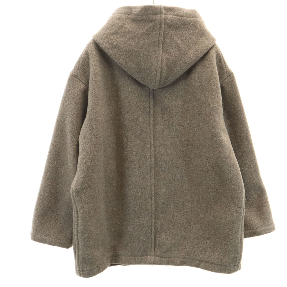 美品 Danton ダントン 日本製 ライトパイル ウールモッサ フードジャケット 36 アッシュブラウン レディース