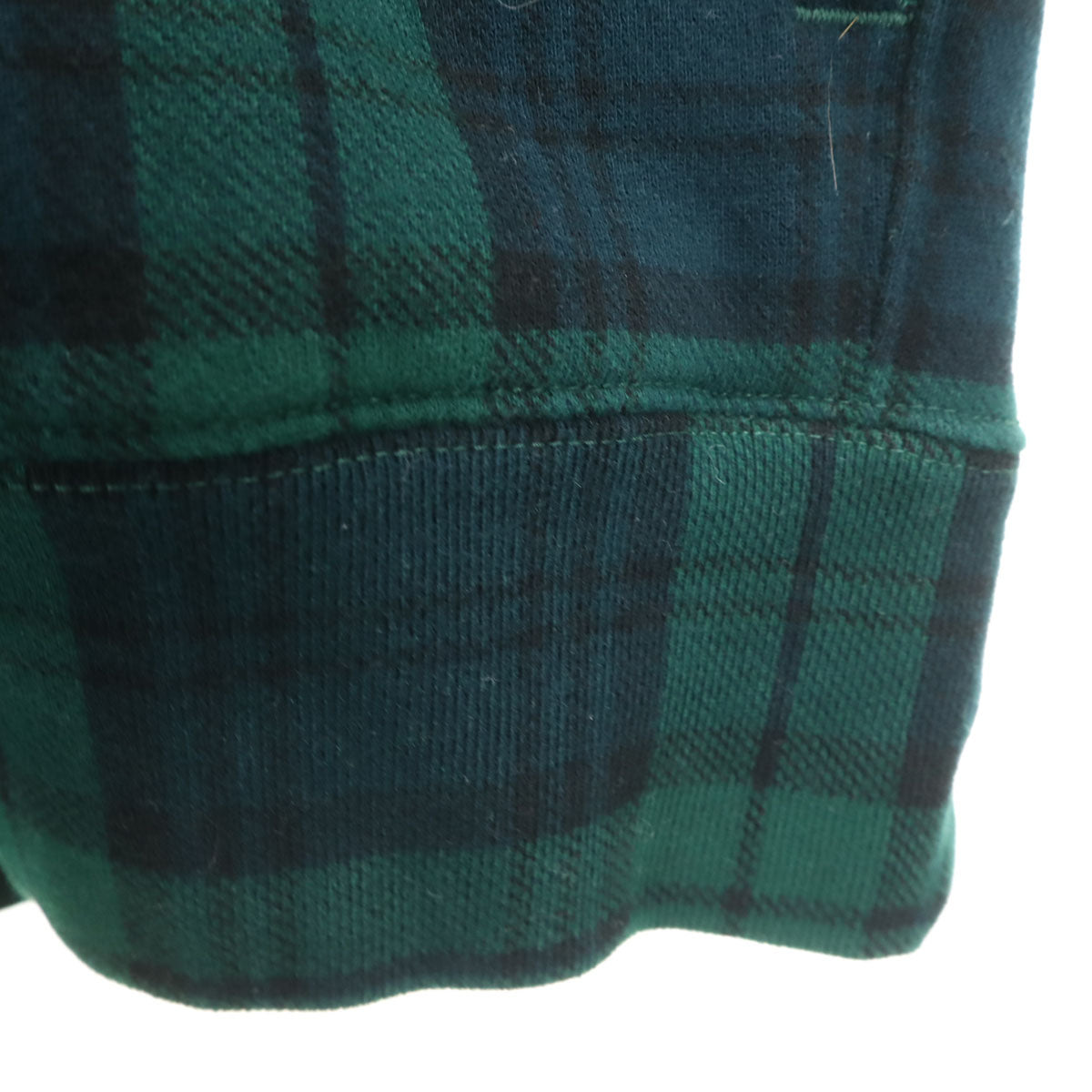 美品 POLO RALPH LAUREN ポロラルフローレン チェック柄 トリプルポニー刺繍 長袖 パーカー XXL グリーン 裏起毛 ビッグサイズ メンズ