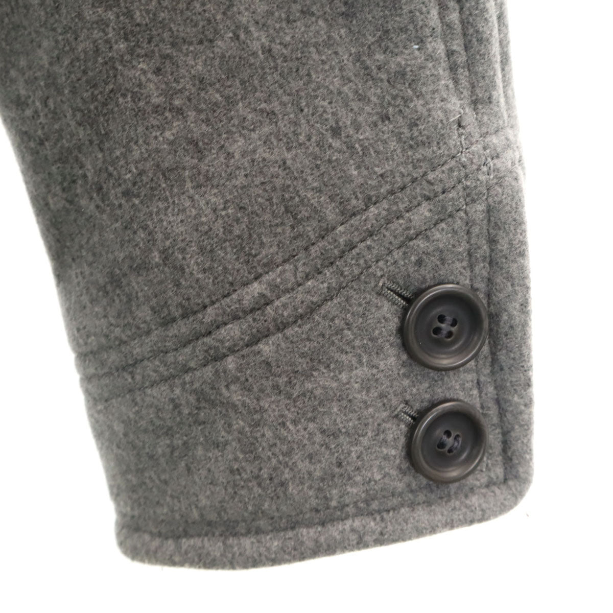 nonnative ノンネイティブ 日本製 ウールブレンド パイロット コート 2 グレー Pコート メンズ