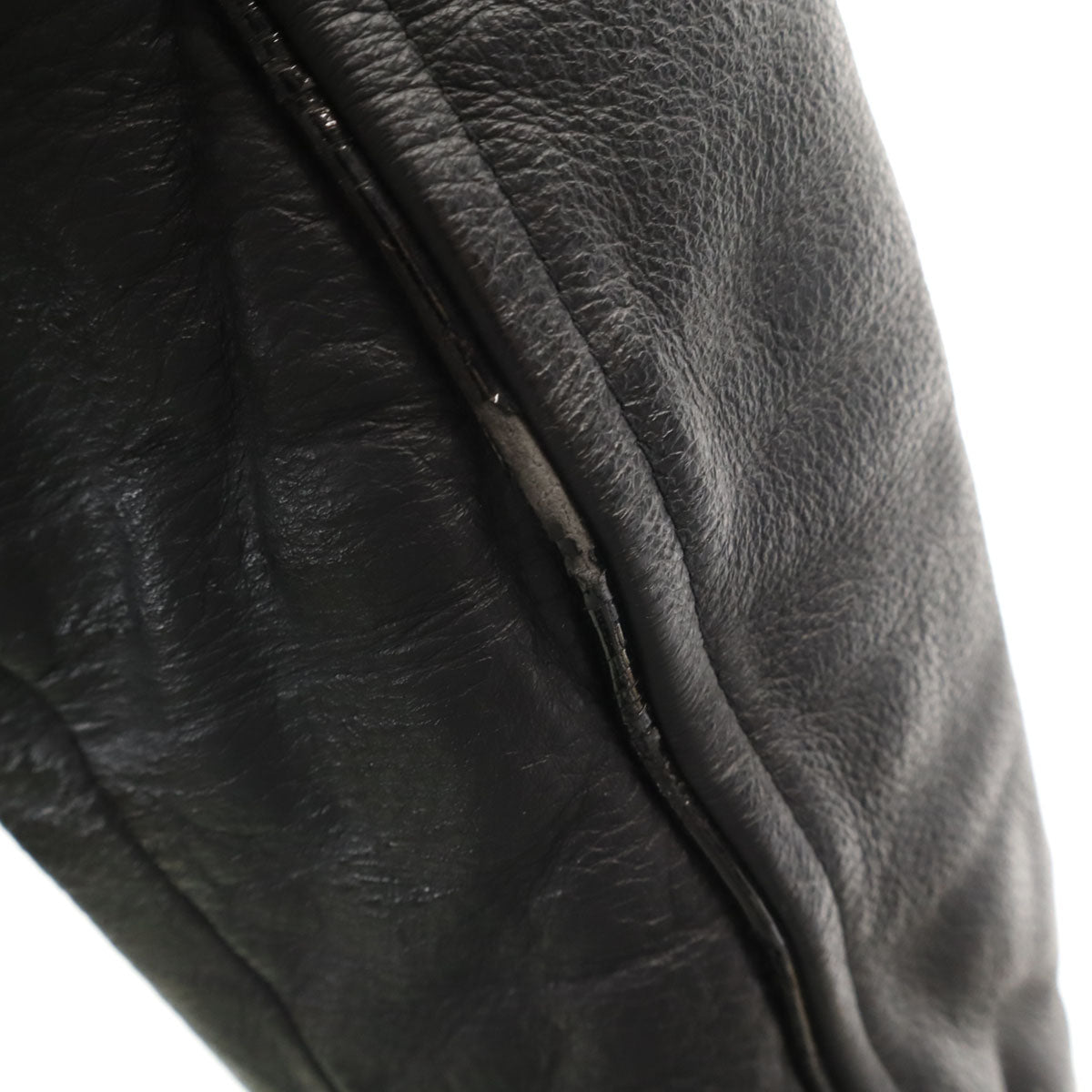 FAT エフエイティー アームレザー切替 スタジャン FAT ブラック メンズ