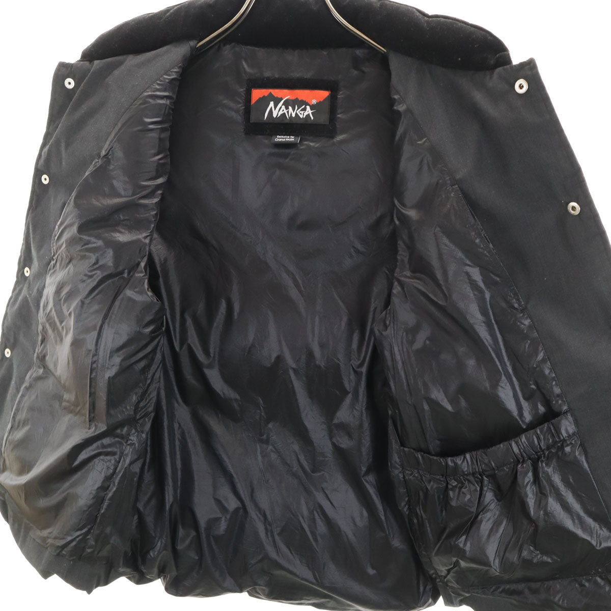 NANGA ナンガ ダウンベスト 46 グレー系 メンズ