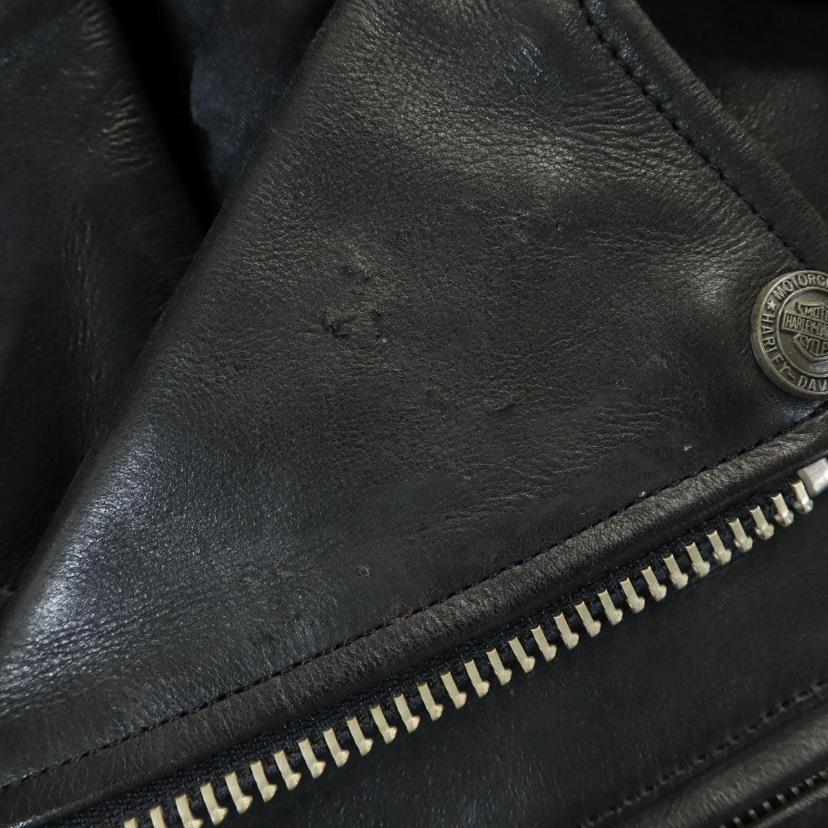 HARLEY DAVIDSON ハーレーダビッドソン 90s オールド レザー ダブルライダースジャケット M ブラック メンズ