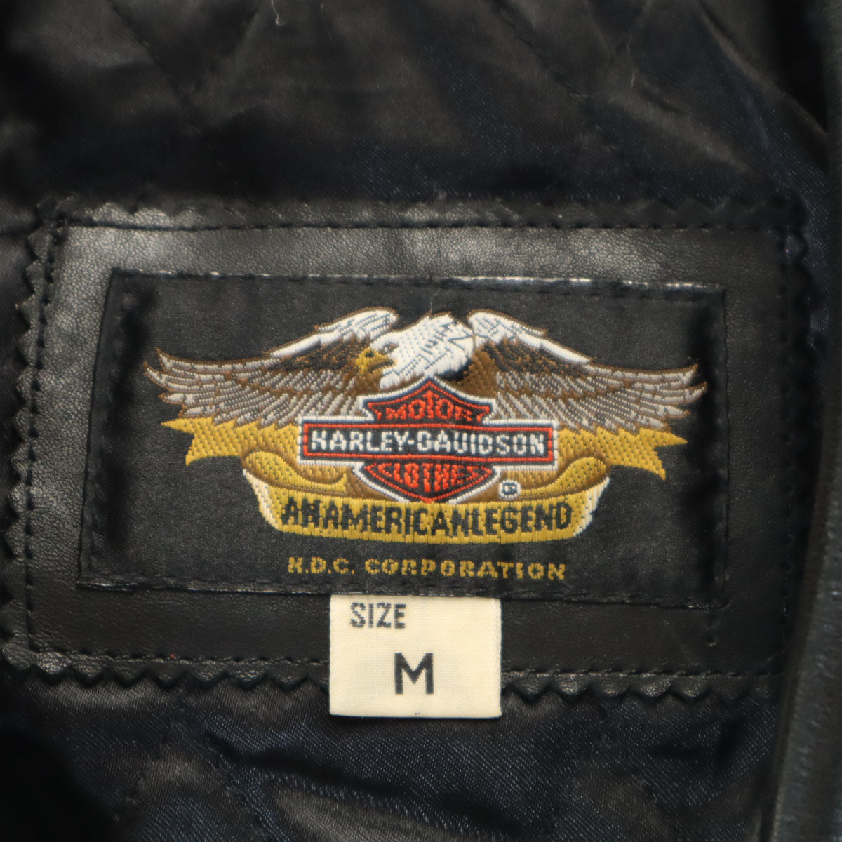 HARLEY DAVIDSON ハーレーダビッドソン 90s オールド レザー ダブルライダースジャケット M ブラック メンズ