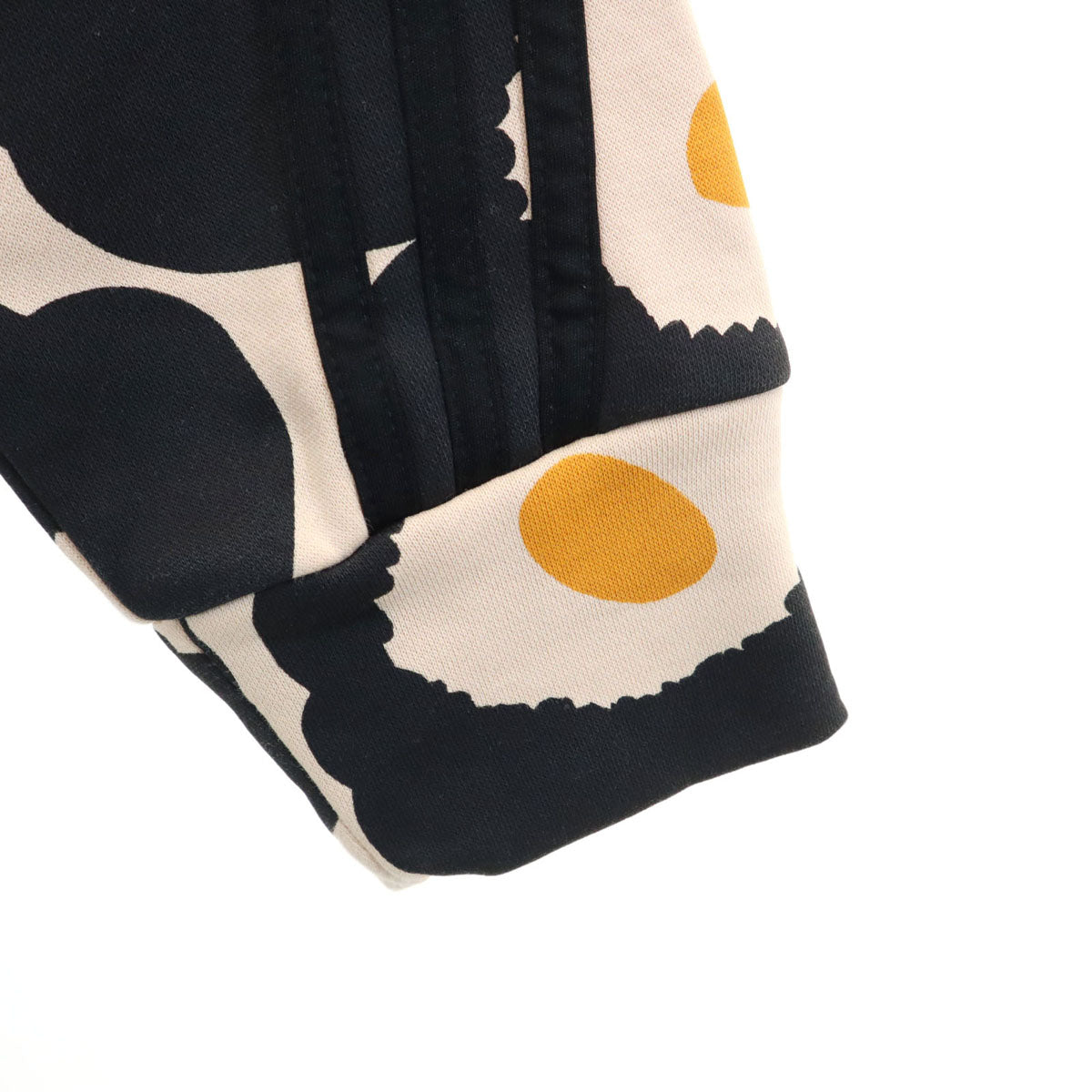 adidas アディダス marimekko マリメッコ コラボ 花柄 長袖 スウェット ワンピース M ペールオレンジ レディース