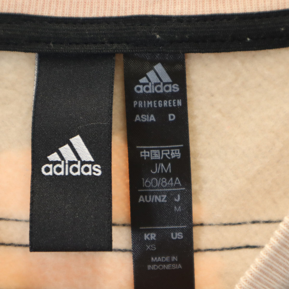 adidas アディダス marimekko マリメッコ コラボ 花柄 長袖 スウェット ワンピース M ペールオレンジ レディース