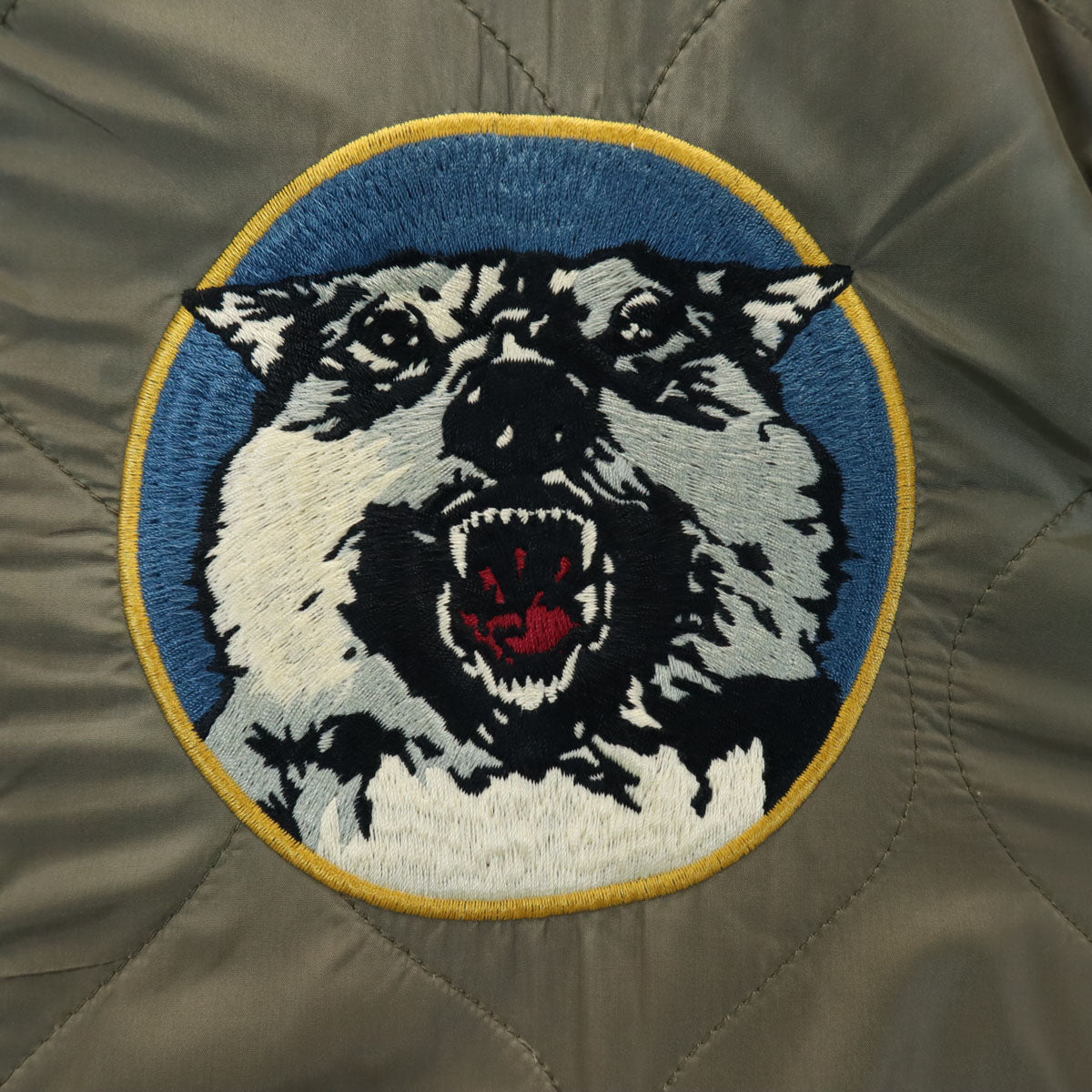 HYSTERIC GLAMOUR ヒステリックグラマー 日本製 ワッペン キルティング ブルゾン M カーキ系 メンズ