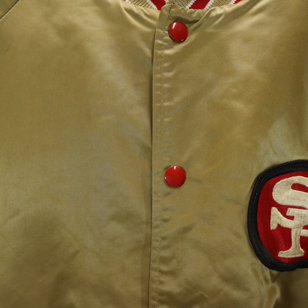 STAHL URBAN シュタールアーバン 90s エヌエフエル NFL 49ers オールド スタジャン L ゴールド メンズ