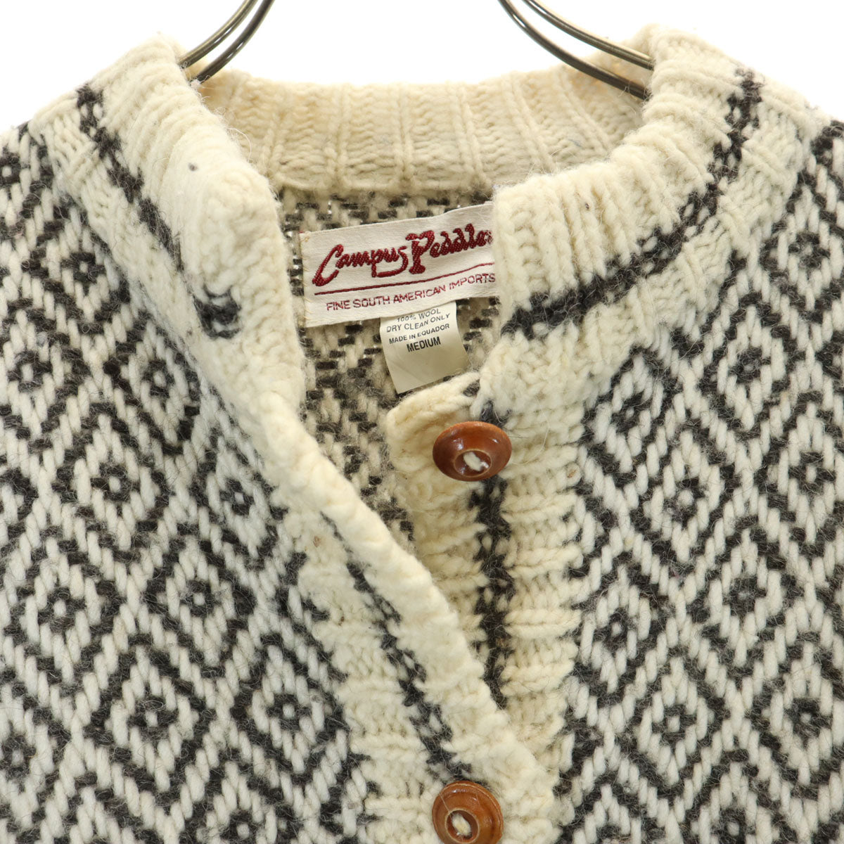 Compus Peddler キャンパスペドラー ウール100% 長袖 カーディガン M グレー系 レディース