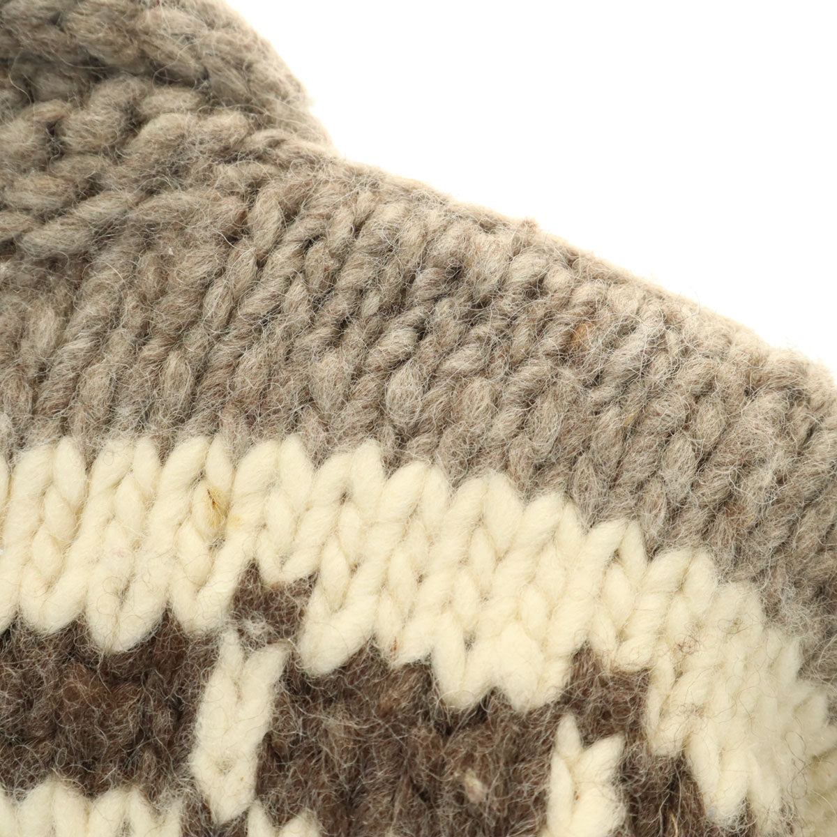 Ca Dumaus 80s 90s カナダ製 ウール100% オールド イーグル カウチンジャケット ベージュ系 セーター メンズ