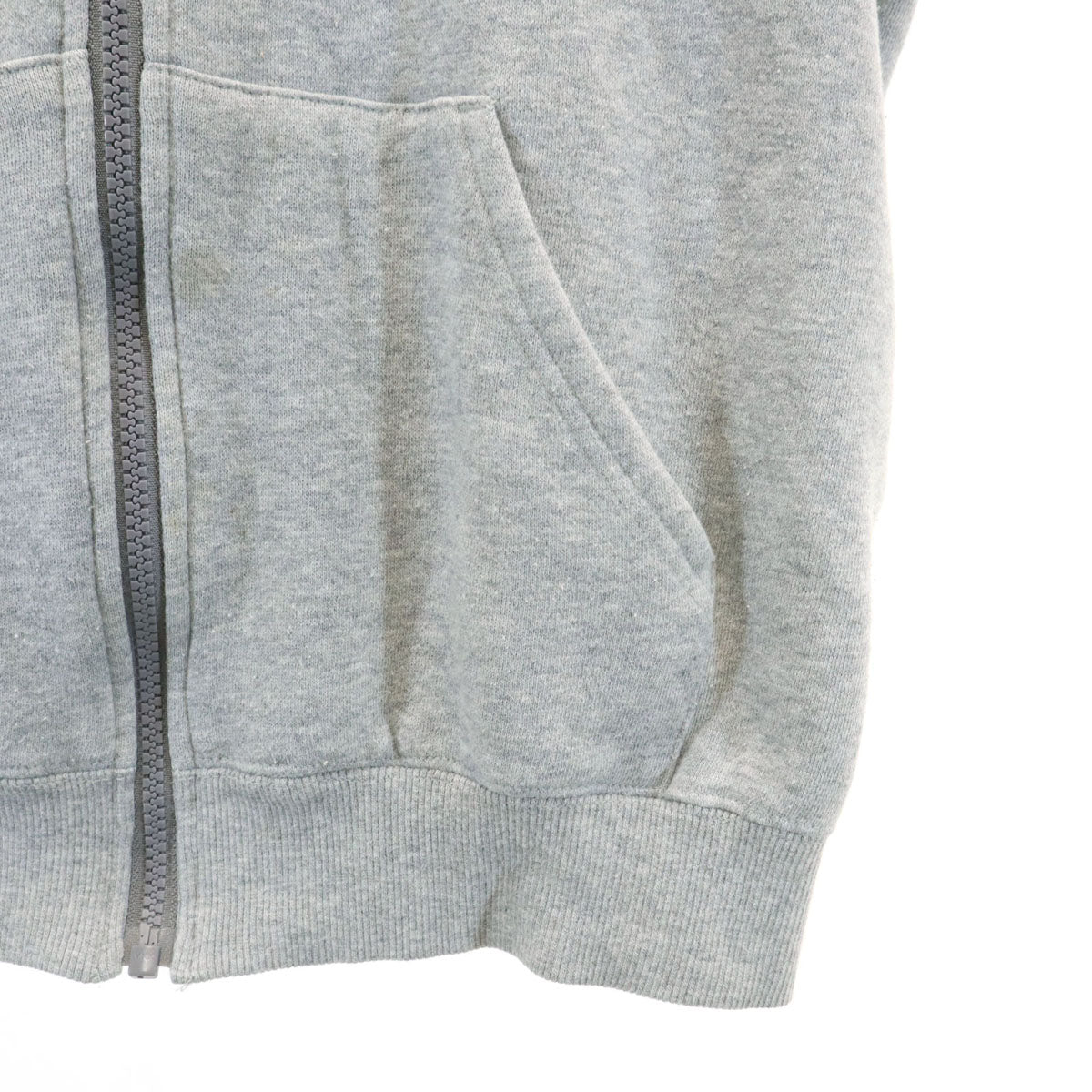 THE NORTH FACE ノースフェイス 長袖 スウェット ジップパーカー 150 グレー 裏起毛 アウトドア NTJ62181Z キッズ