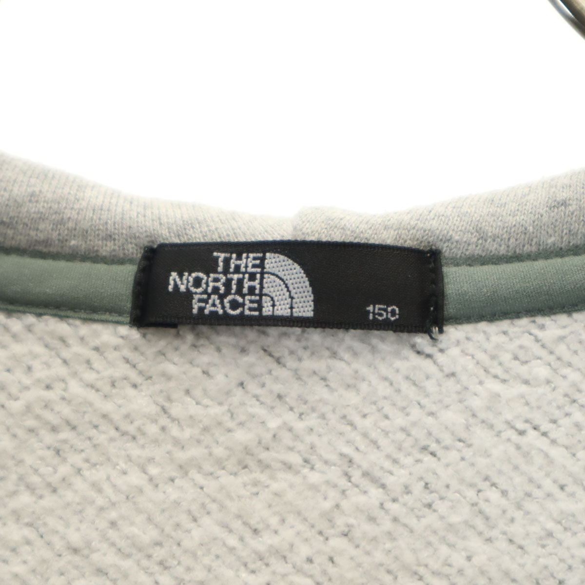 THE NORTH FACE ノースフェイス 長袖 スウェット ジップパーカー 150 グレー 裏起毛 アウトドア NTJ62181Z キッズ