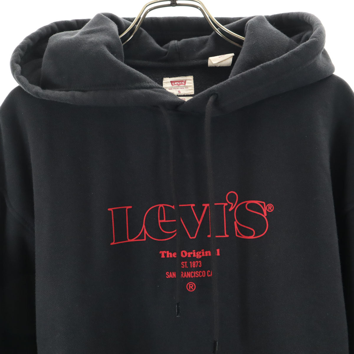 Levi's リーバイス 長袖 スウェットパーカー S ブラック メンズ