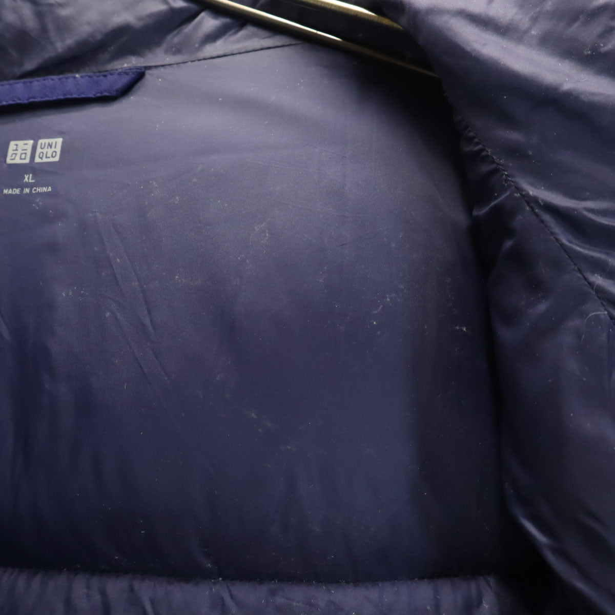 UNIQLO ユニクロ シームレス ダウンジャケット XL ブルー メンズ
