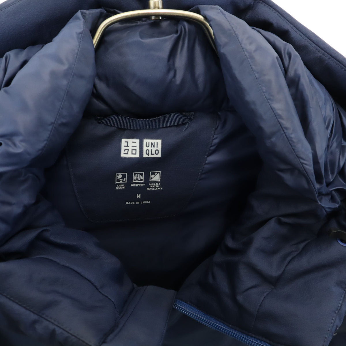 UNIQLO ユニクロ シームレス ダウンジャケット M ネイビー メンズ