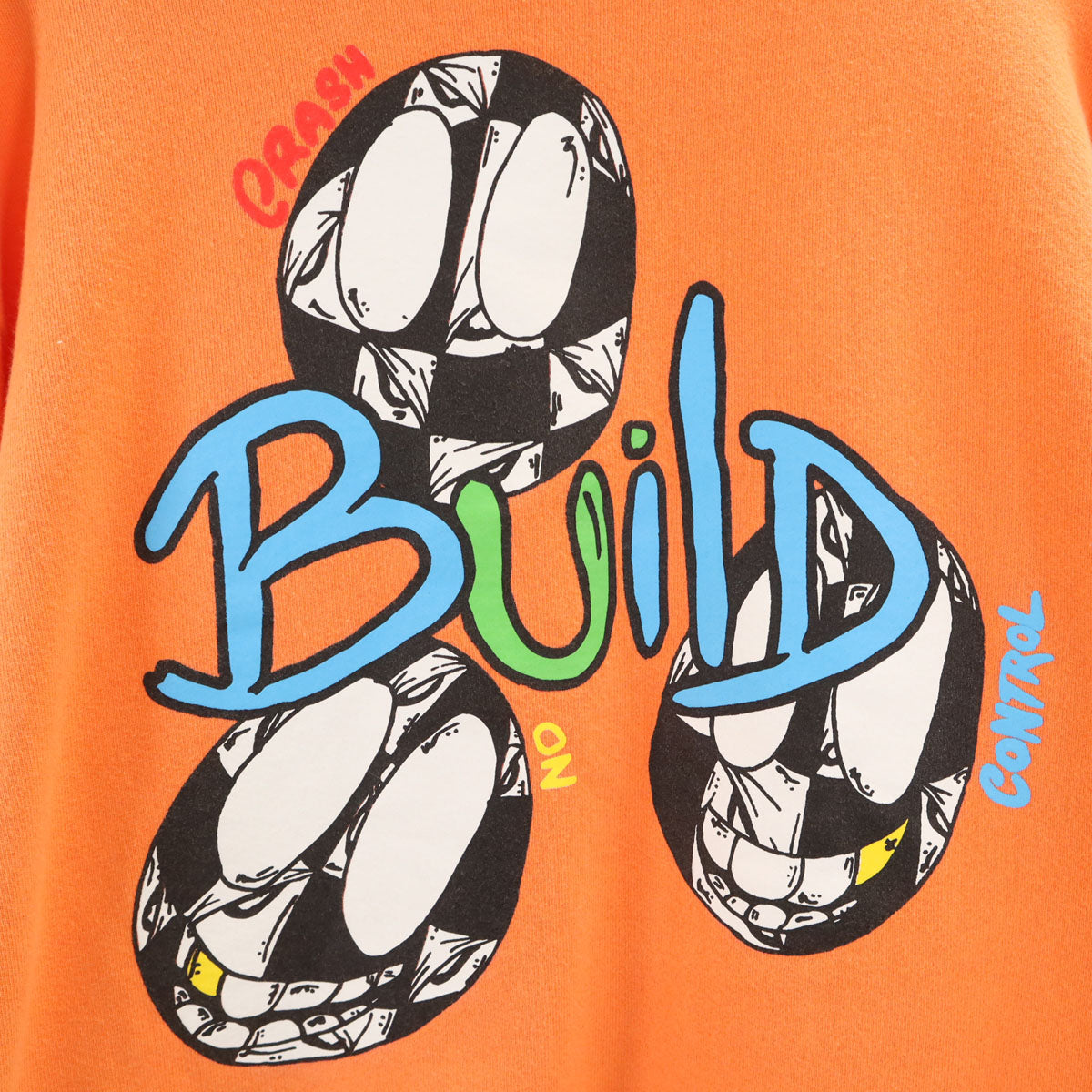 CHROME HEARTS クロムハーツ USA製 長袖 スウェットパーカー L オレンジ メンズ