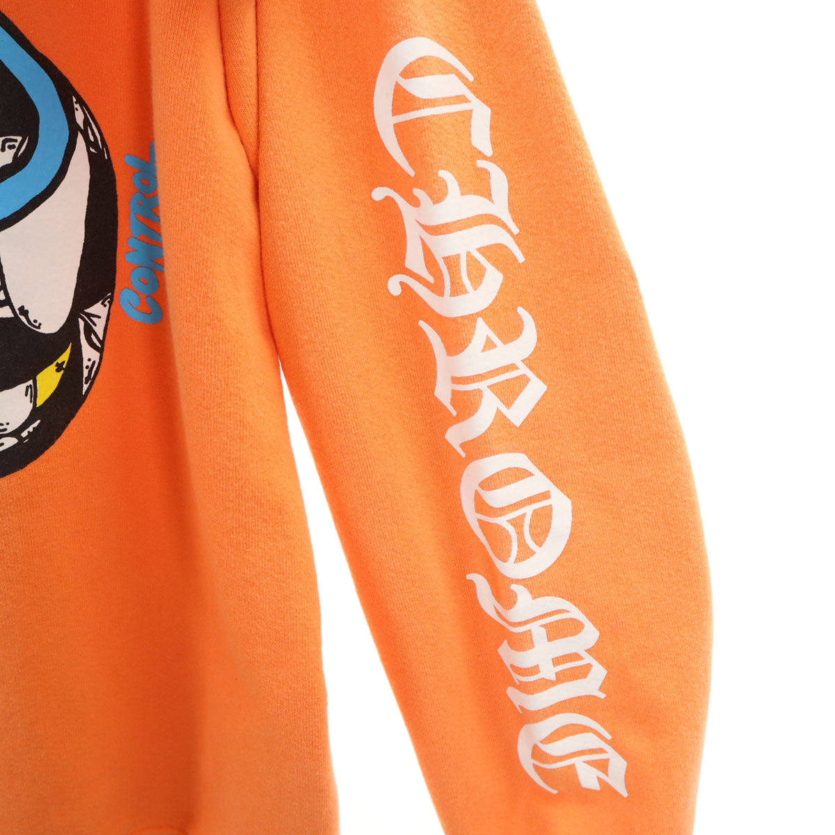 CHROME HEARTS クロムハーツ USA製 長袖 スウェットパーカー L オレンジ メンズ