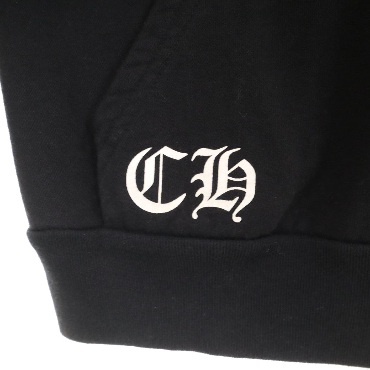 CHROME HEARTS クロムハーツ USA製 長袖 スウェット ジップパーカー M ブラック 裏起毛 メンズ