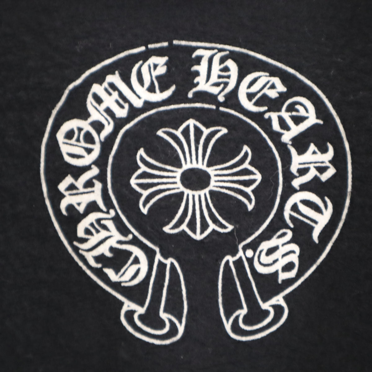 CHROME HEARTS クロムハーツ USA製 長袖 スウェット ジップパーカー M ブラック 裏起毛 メンズ