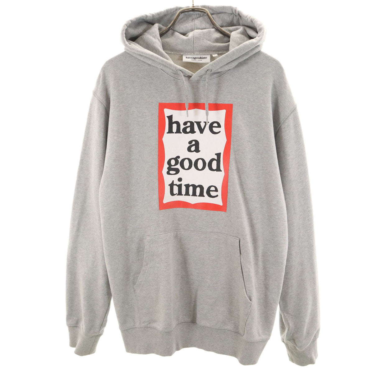 have a good time ハブアグッドタイム 長袖 スウェットパーカー L グレー プルオーバー メンズ