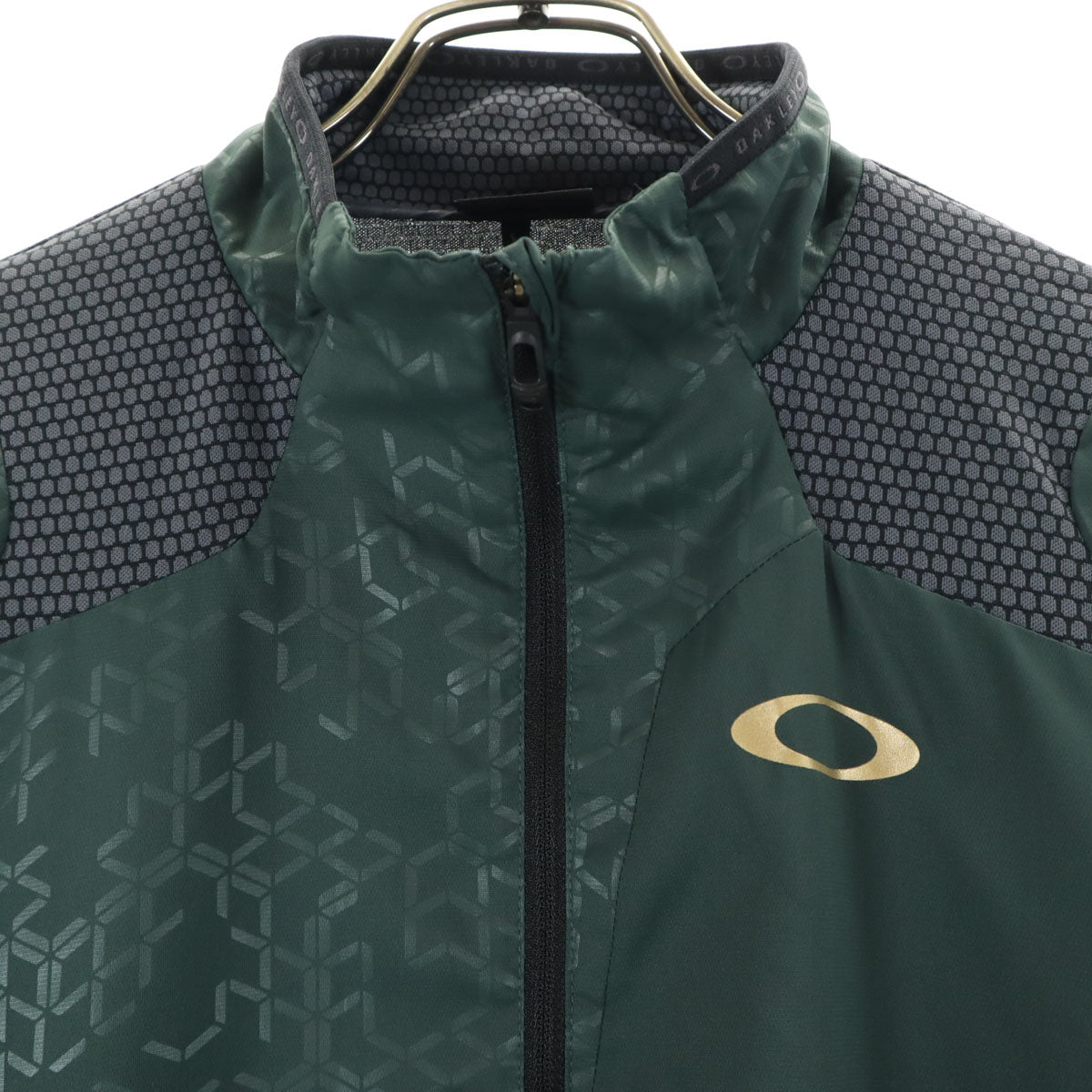 OAKLEY オークリー トラックジャケット M 深緑 ウィンドブレーカー メンズ