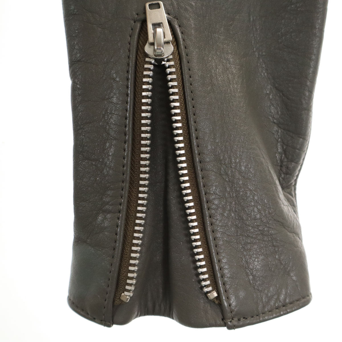 UNDERCOVER アンダーカバー 日本製 レザー ライダースジャケット 1 グレー メンズ