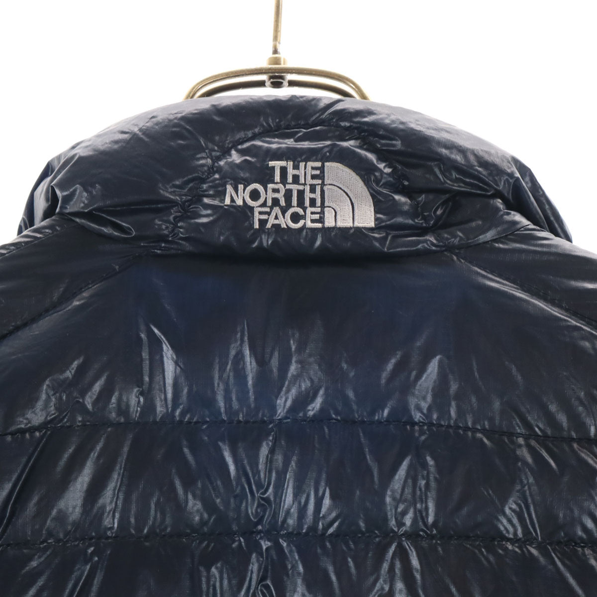 THE NORTH FACE ノースフェイス ライトヒート ダウンジャケット L ネイビー 収納袋付き アウトドア ND18174 メンズ