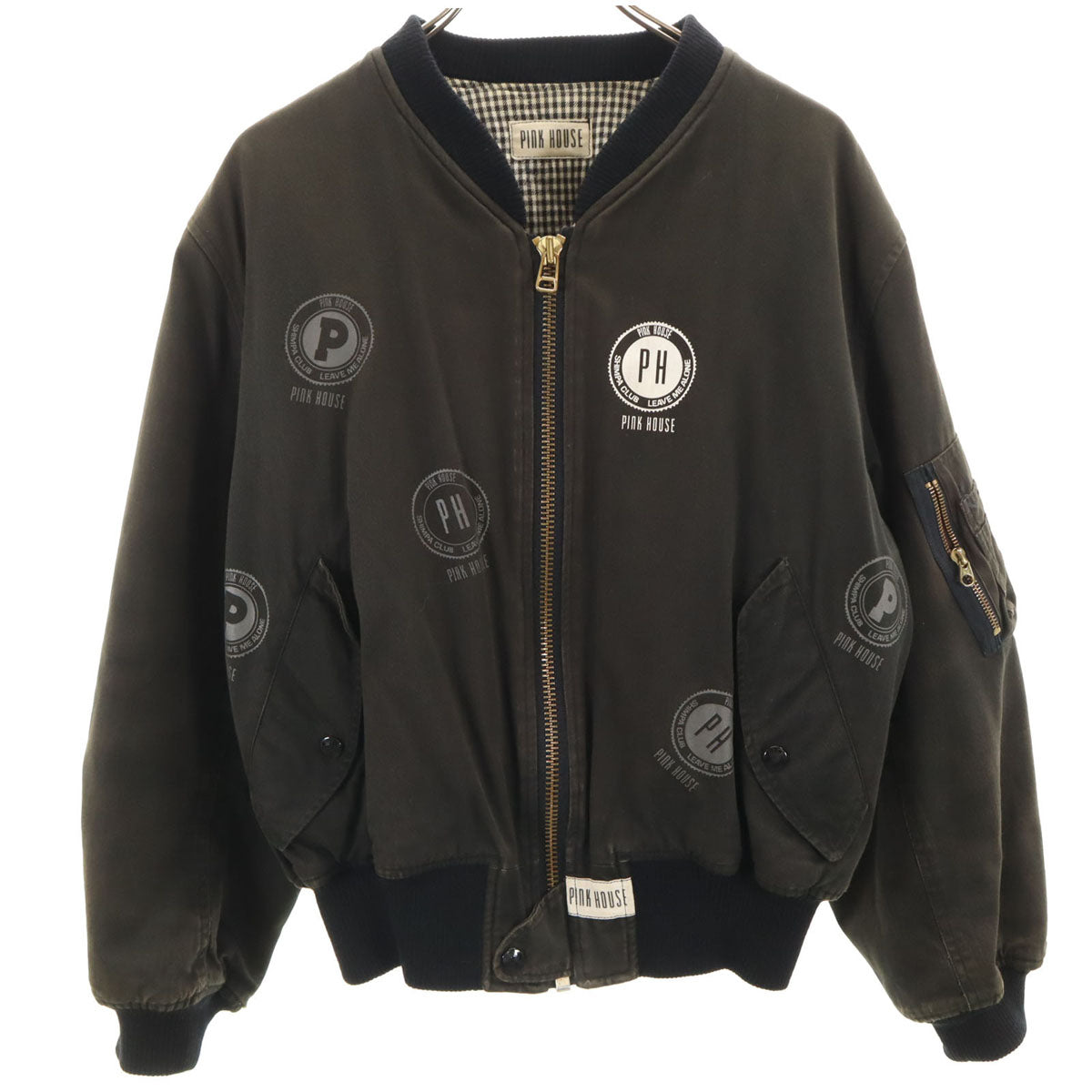 PINK HOUSE ピンクハウス MA-1 ブルゾン ブラック レディース