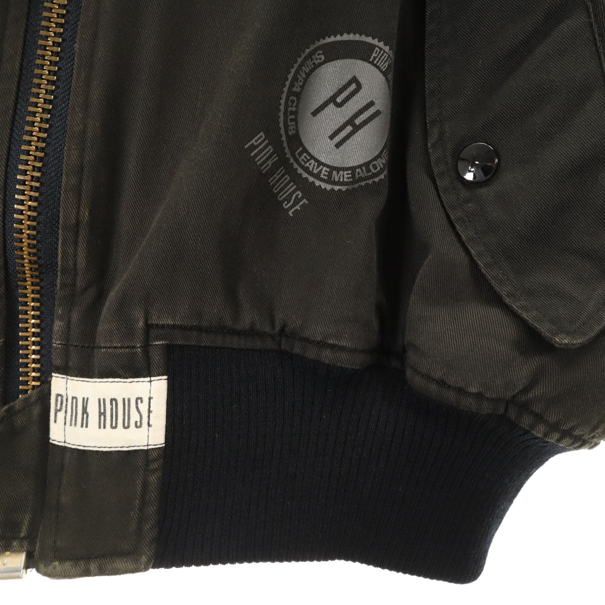 PINK HOUSE ピンクハウス MA-1 ブルゾン ブラック レディース