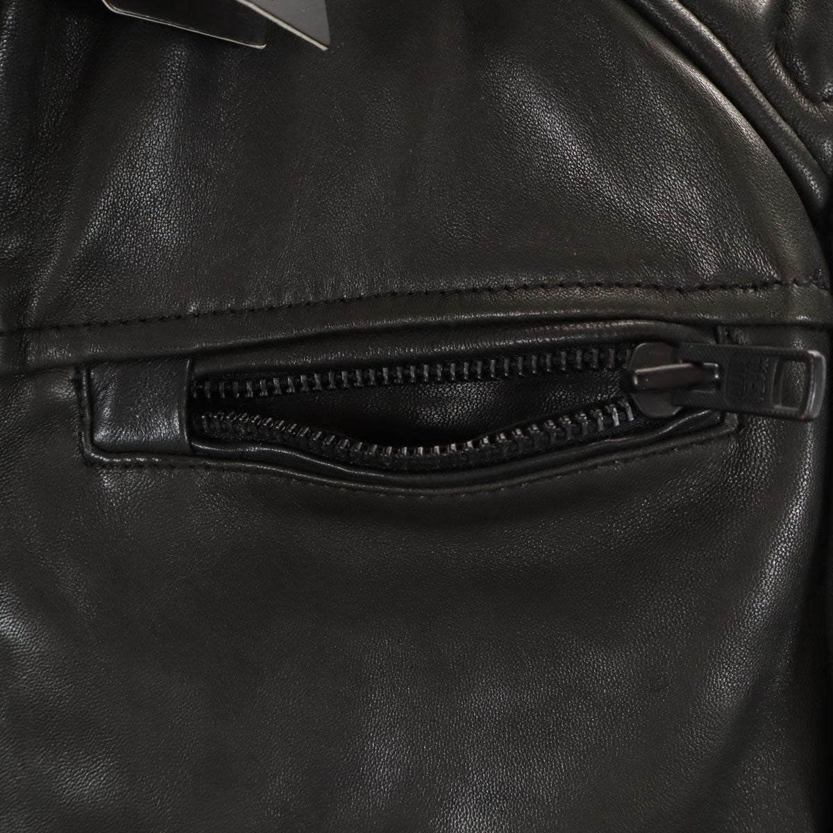 SUPERDRY スーパードライ シングルライダース レザージャケット L ブラック タグ付き 中綿 メンズ