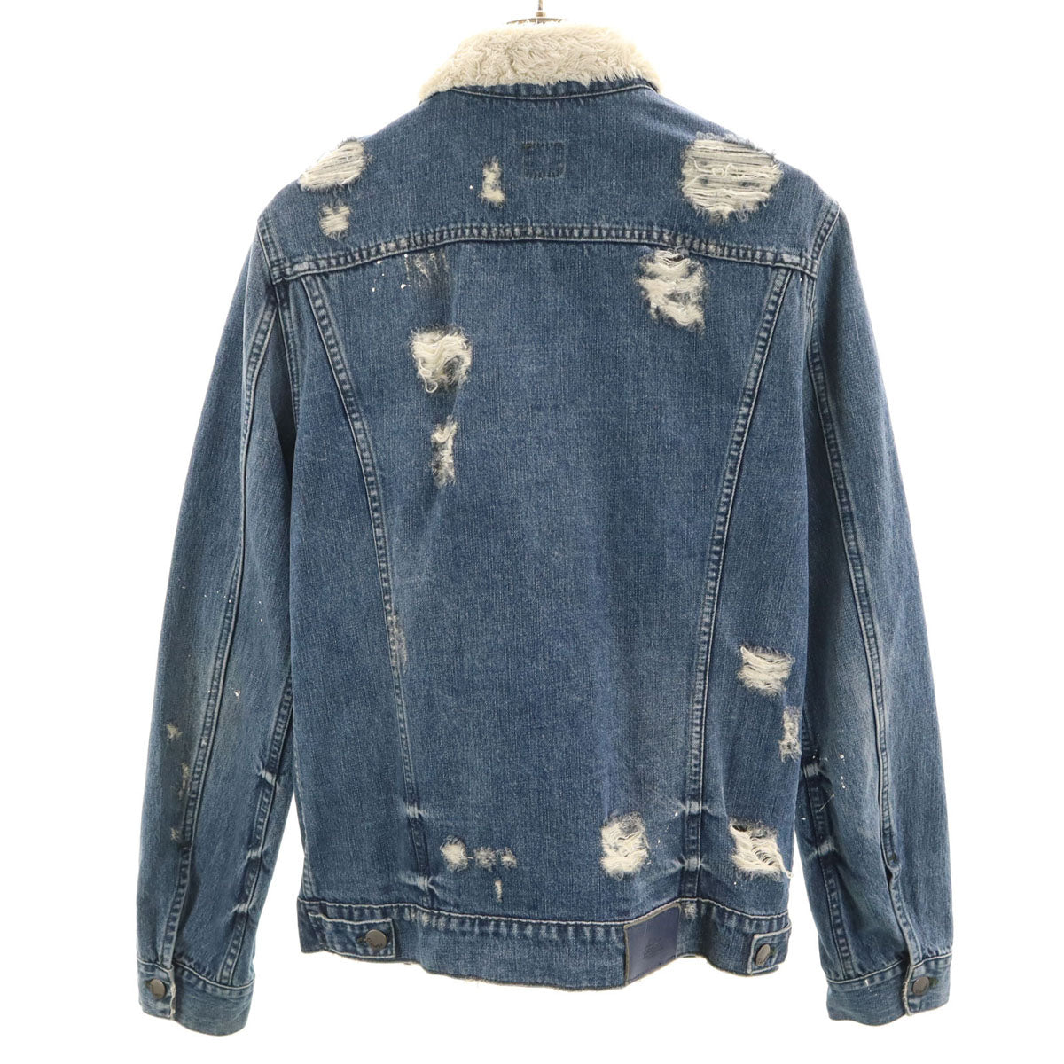 DANIELE ALESSANDRINI ダニエレ アレッサンドリー二 イタリア製 ヴィンテージ加工 デニムジャケット M ウォッシュブルー ジージャン メンズ
