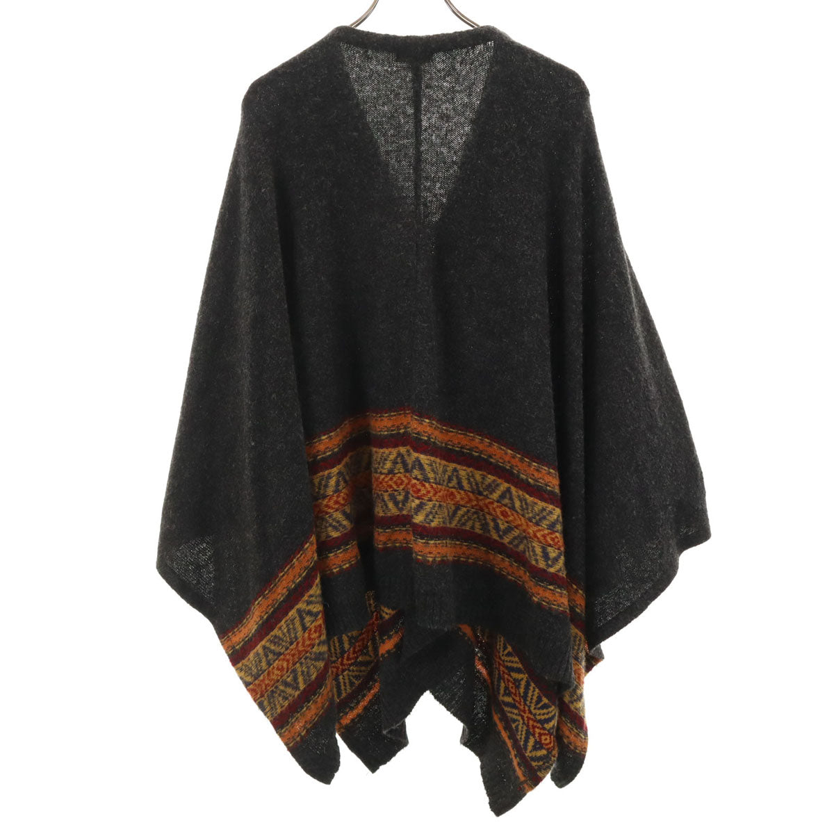 美品 NAISSANCE ネサーンス 日本製 ポンチョ チャコール ニット レディース