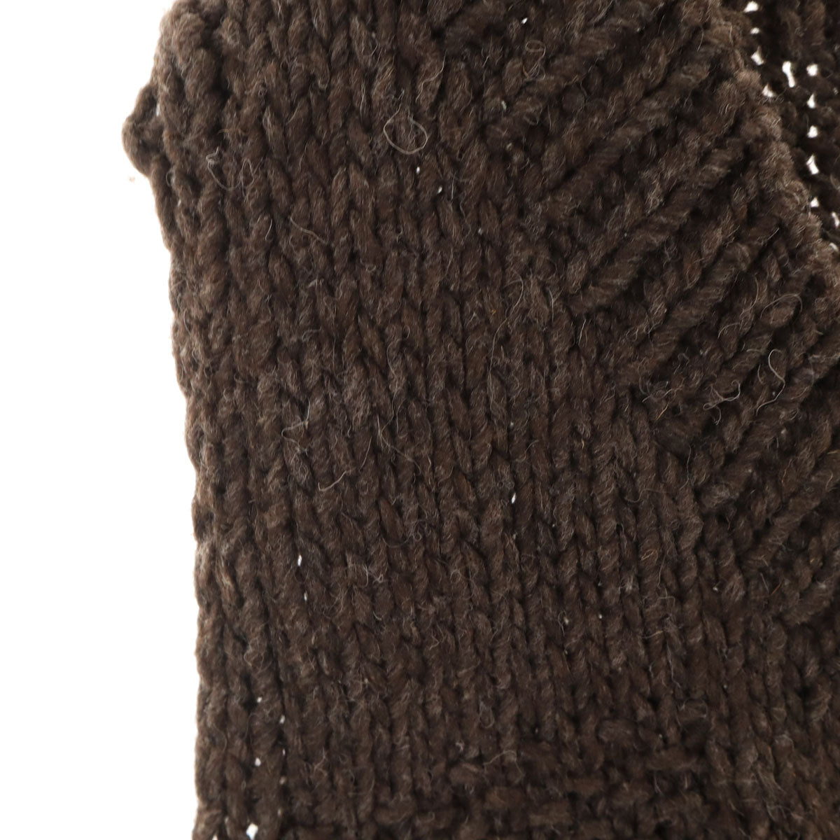 未使用 ETRE TOKYO エトレトウキョウ ペルー製 ウール ニットベスト F ブラウン レディース