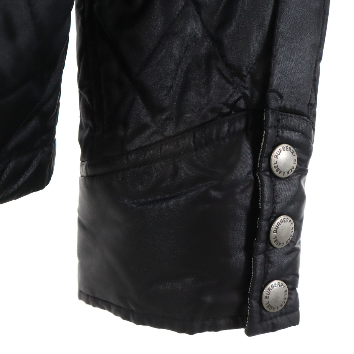 BURBERRY BLACK LABEL バーバリーブラックレーベル キルティングジャケット M ブラック 三陽商会 メンズ