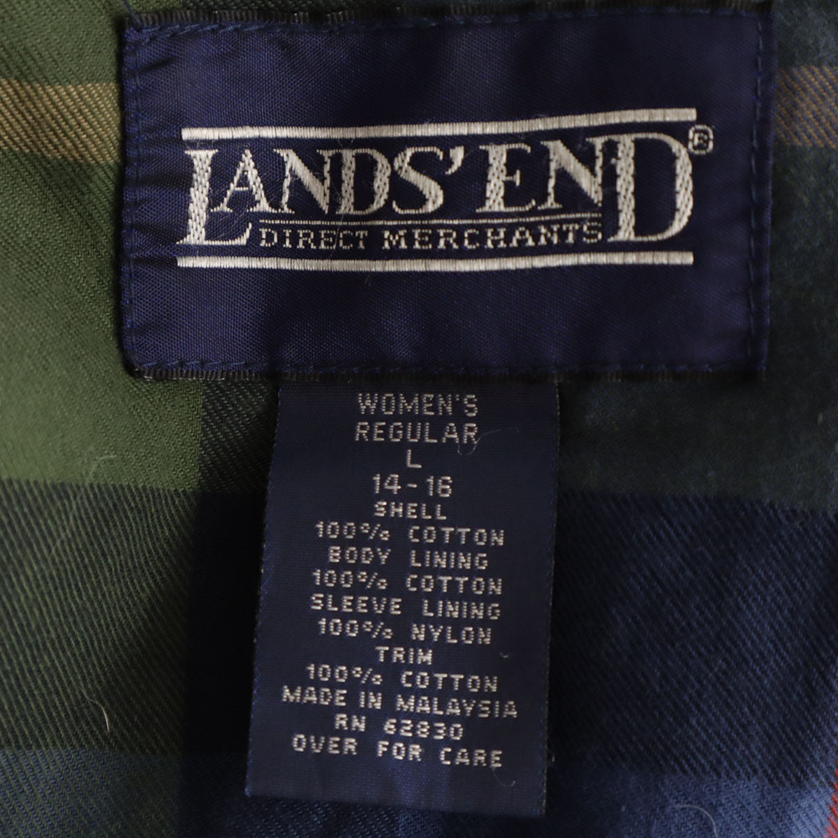 LANDS' END ランズエンド 90s オールド カバーオール M レディース
