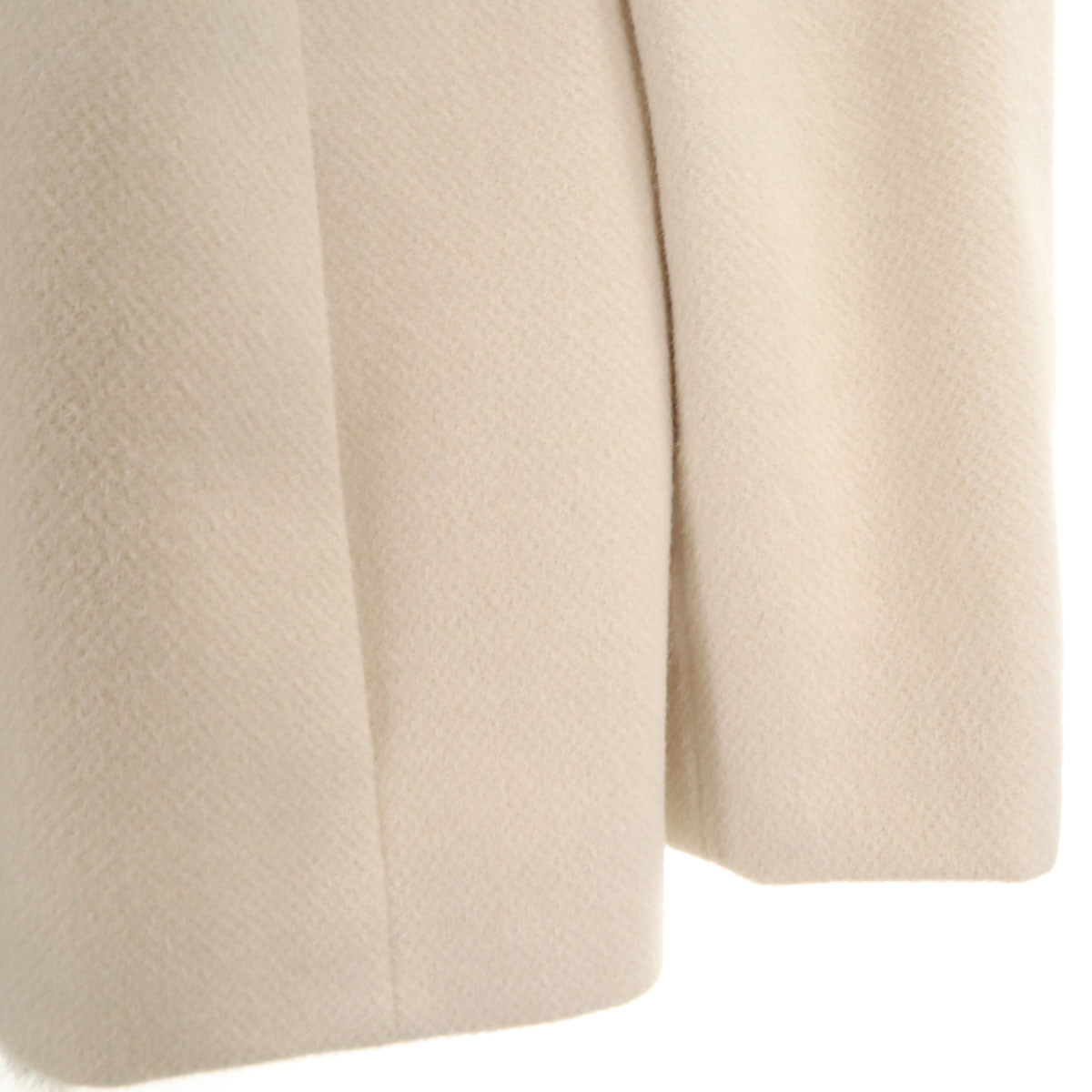 GIVENCHY ジバンシィ 90s 日本製 アンゴラ100% オールド スカートスーツ 上下 セットアップ 40/44 オフホワイト レディース