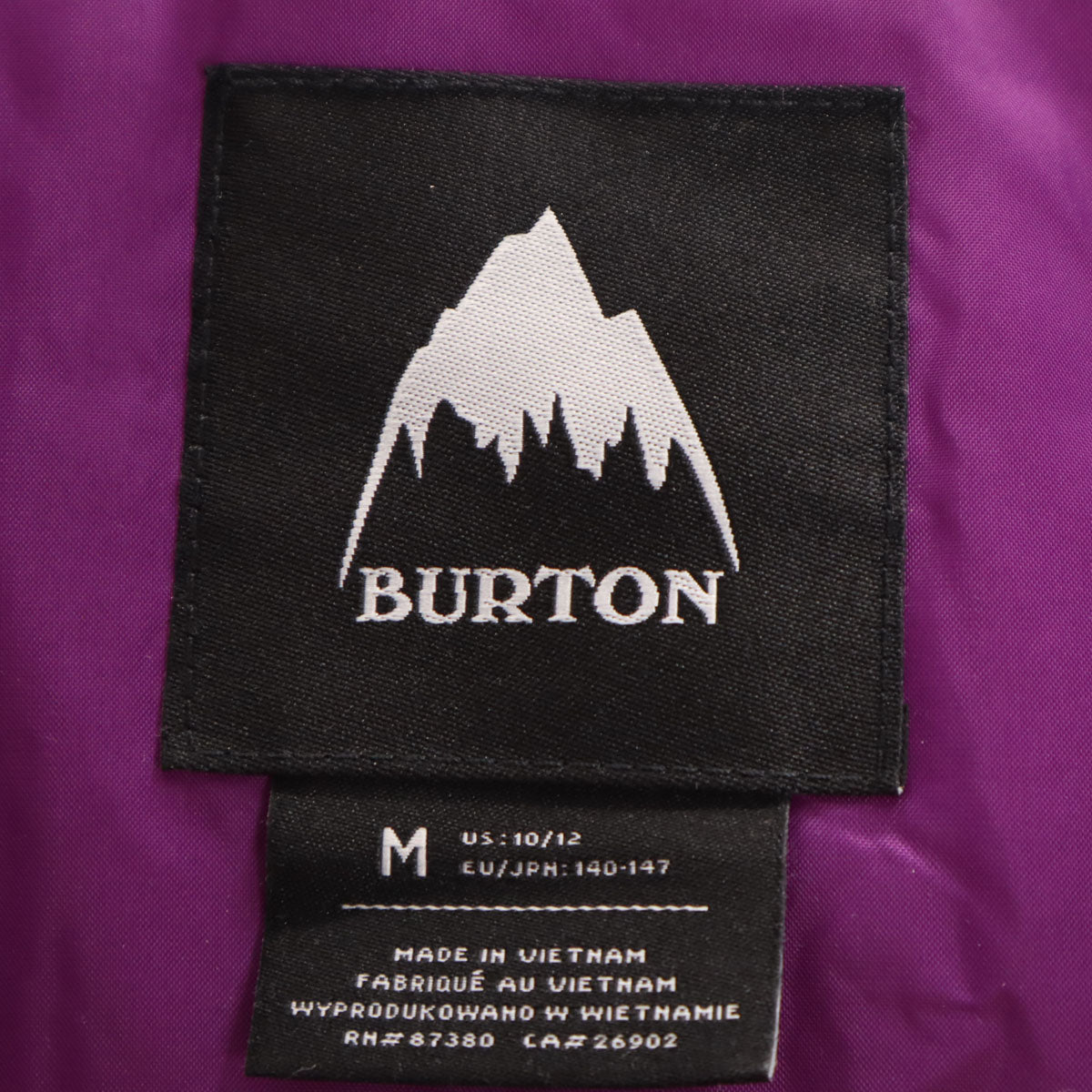 BURTON バートン 総柄 スノーボード ウェア 上下 セットアップ M ホワイト系 スキーウェア キッズ
