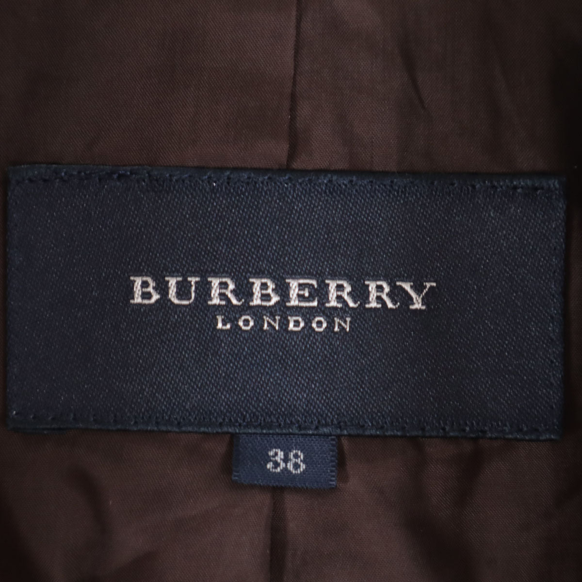 BURBERRY LONDON バーバリーロンドン ウールブレンド パンツスーツ 上下 セットアップ 38/40 ブラウン系 三陽商会 ベルト付き レディース
